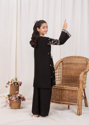 Black Kurta Set for Girl