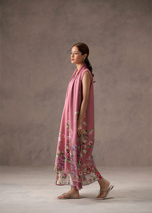 Pastel pink Kurta Set for Women