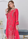 Shocking pink Kurta Set for Women