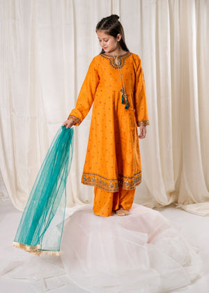 Orange Pishwas for Girl