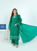 Emerald green Unstitched for Women