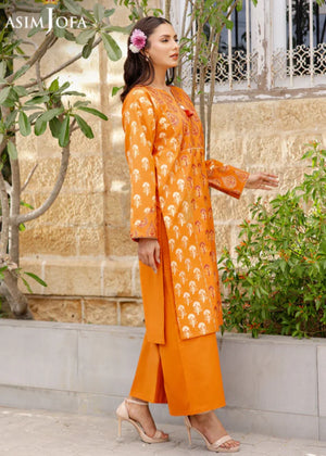 Orange Kurta Set for Women
