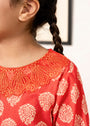 Red Kurta Set for Girl