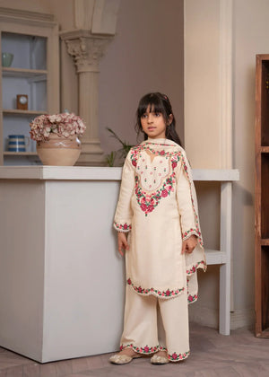 Off-white Kurta Set for Girl