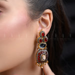 Ruby red Earrings for Women