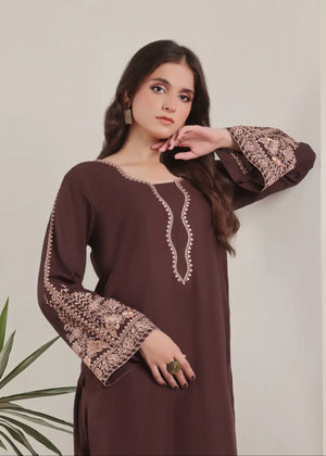 Chocolate brown Kurta Set for Women
