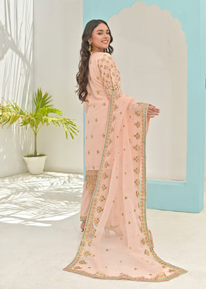 Peach pink Kurta Set for Women