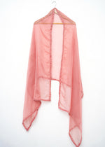 Peach pink Dupatta for Women