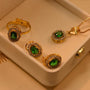 Green Jewelry Set for Women