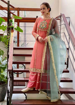 Coral pink Sharara for Women