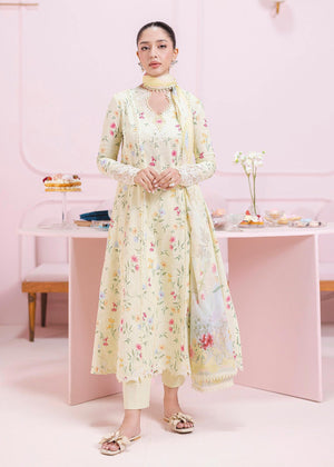 Light yellow Unstitched for Women