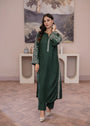 Dark green Kurta Set for Women