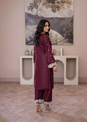 Plum Kurta Set for Women