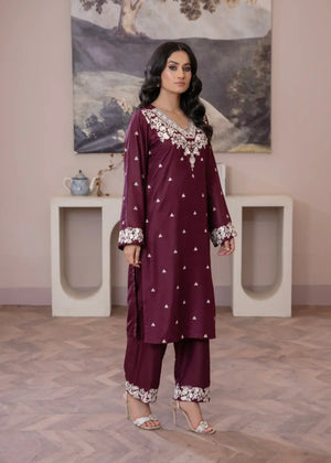Plum Kurta Set for Women