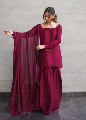 Maroon Kurta Set for Women