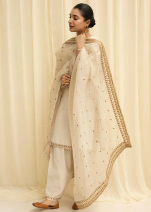 White Kurta Set for Women