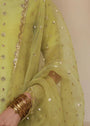 Apple green Kurta Set for Women