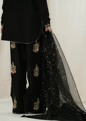 Black Kurta Set for Women