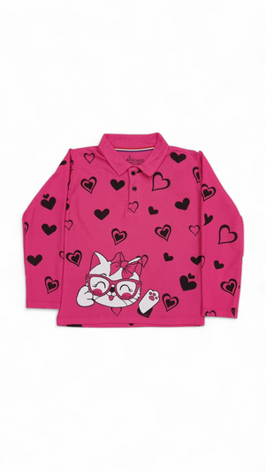 Blush pink Polo Shirt for Girl