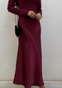 Burgundy Skirt for Women