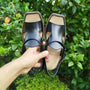 Black Peshawri Chappal for Men
