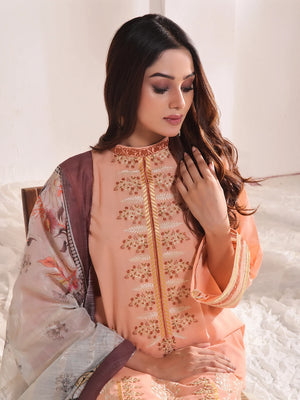 Peach pink Unstitched for Women