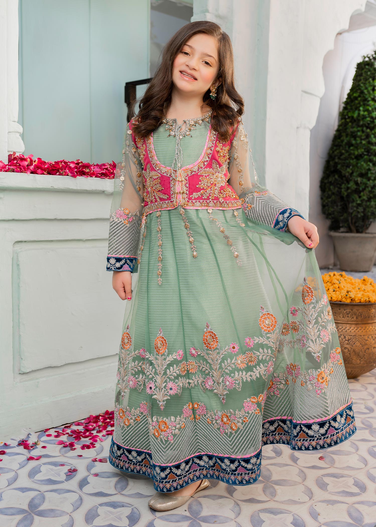 Pakistani Indian Kids Dress Little Girls Eid Wear | eBay