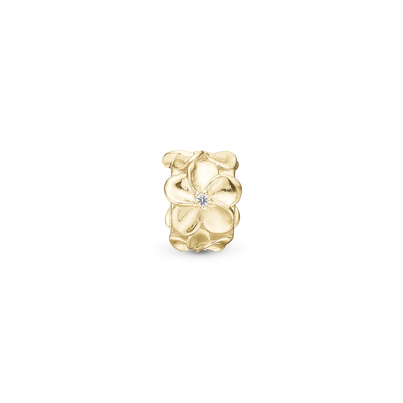 Jewelry - Flower charm (sølvarmbån – guldsmed-smeds.dk