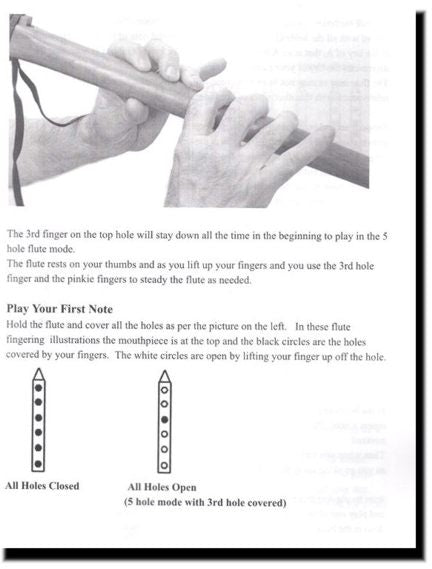 How to Play the Native American Flute - Instructions and Songs - PDF F ...