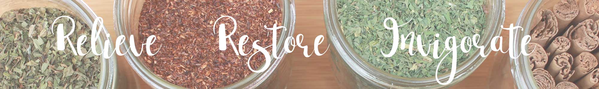Herbal consultation banner image relieve restore invigorate your body holistically