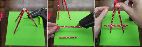 DIY Art Easel Made From Paper Straws