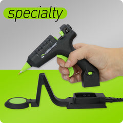 Image and link to product page to shop Surebonder famous cordless-corded mini hot glue gun