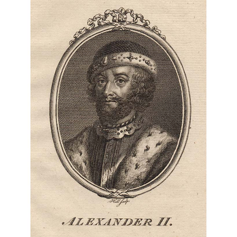 A depiction of King Alexander II of Scotland