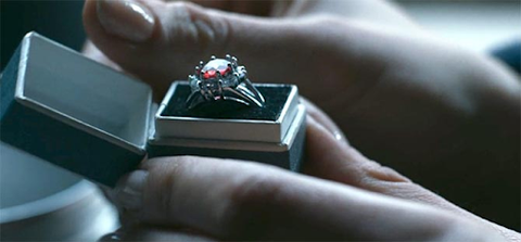 The recreation of Princess Margaret’s ruby ring featured in Netflix’s “The Crown”