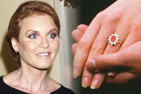 Sarah Ferguson and her ruby engagement ring