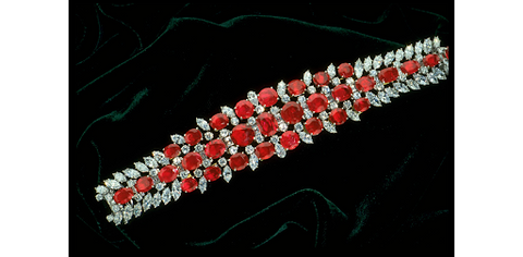 The Harry Winston Buremese ruby bracelet