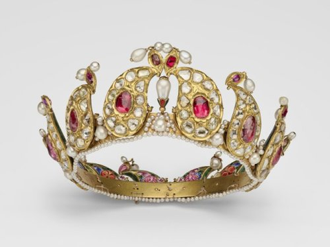 Queen Victoria’s Indian Ruby, Lasque, and Pearl Tiara