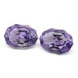 18.35ct Oval Amethyst Fantasy/Fancy Cut Pair