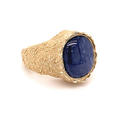 23.13ct Sapphire Mountain Ring set in 10kt Yellow Gold
