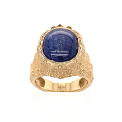 23.13ct Sapphire Mountain Ring set in 10kt Yellow Gold