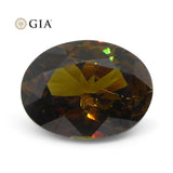 3.69 ct Oval Andradite Garnet GIA Certified
