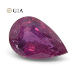 1.14 ct Pear Ruby GIA Certified Mozambique Unheated