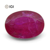 1.99 ct Oval Ruby GIA Certified Mozambique
