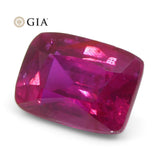 Vivid Red 2.13ct Cushion Ruby GIA Certified, Mozambique, Unheated/No-Heat