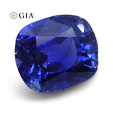 3.54ct Blue Sapphire Cushion GIA Certified Unheated