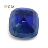 Royal Blue Sapphire, 8.04ct Cushion GIA Certified Ethiopian Unheated with Inscription