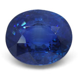 6.07 ct Oval Sapphire GIA Certified Ethiopian Unheated with Inscription
