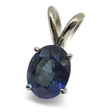 Sapphire Pendant set in 14kt White Gold