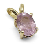 Pink Sapphire Pendant set in 14kt Yellow Gold