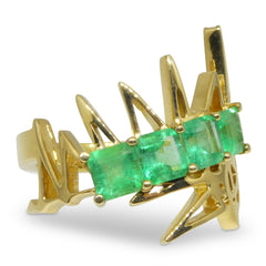 MC x Skyjems Colombian Emerald Ring set in 14kt Yellow Gold